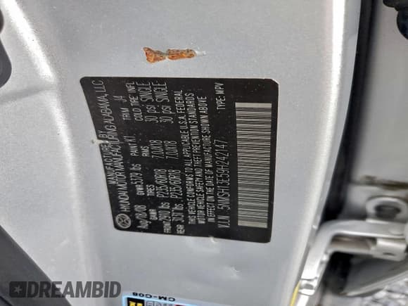 ✅ 2009 Hyundai Santa Fe Limited • VIN: 5NMSH13E59H242147 • Lot: 95624665. Listed on Copart with 120,349 mi. Free auction sales archive from the USA and detailed vehicle history report at DreamBid. Image 12.