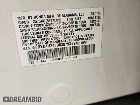 ✅ 2015 Acura MDX • VIN: 5FRYD4H24FB030793 • Lot: 93778245. Wystawiony na Copart z przebiegiem 145 536 mil. Bezpłatny archiwum sprzedaży aukcyjnych z USA i szczegółowy raport historii pojazdu na DreamBid. Zdjęcie 13.