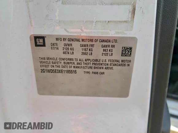 ✅ 2014 Chevrolet Impala Police Police • VIN: 2G1WD5E3XE1185516 • Лот: 94669955. Опубликован ранее на Copart с пробегом 124 438 миль. Бесплатный доступ к архиву аукционных продаж из США и подробный отчёт об истории автомобиля на DreamBid. Изображение 12.