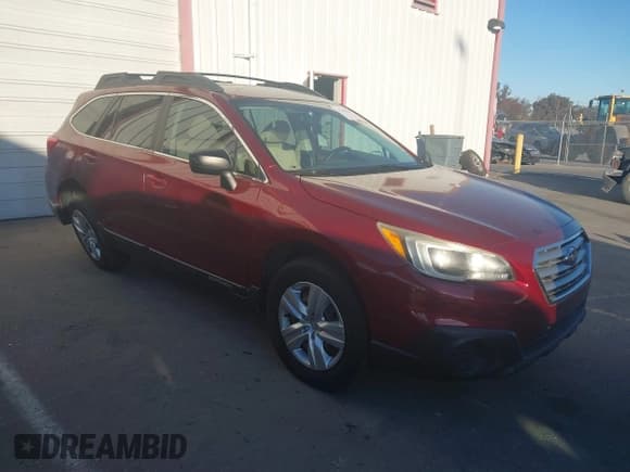 ✅ 2015 Subaru Outback 2.5i • VIN: 4S4BSAAC3F3242687 • Lot: 41381062. Listed on IAAI with 70,482 mi. Free auction sales archive from the USA and detailed vehicle history report at DreamBid. Image 1.