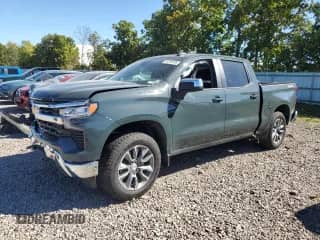 2025 Chevrolet Silverado 1500 LT с VIN 1GCPKKEK9SZ287609, выставлен на аукционе Copart как лот 81212475 с пробегом 6 171 миль миль и Списание • Salvage title. История ставок и продаж доступна на DreamBid. Изображение 1.