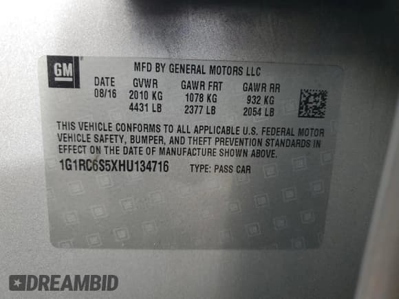 ✅ 2017 Chevrolet Volt LT • VIN: 1G1RC6S5XHU134716 • Lot: 74259684. Wystawiony na Copart z przebiegiem 144 442 mil. Bezpłatny archiwum sprzedaży aukcyjnych z USA i szczegółowy raport historii pojazdu na DreamBid. Zdjęcie 12.