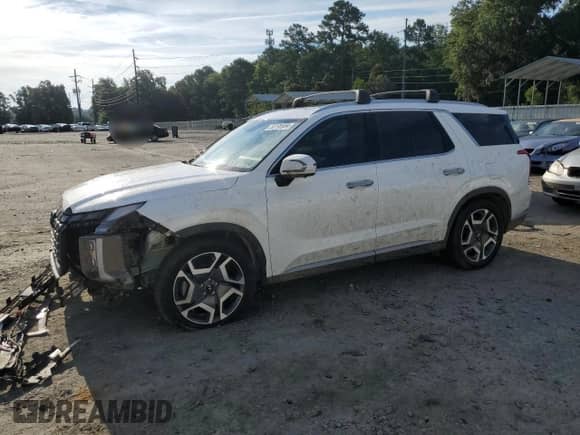 2024 Hyundai Palisade Limited с VIN KM8R54GE0RU654757, выставлен на аукционе Copart как лот 58195984 с пробегом 19 701 миль миль и Списание • Salvage title. История ставок и продаж доступна на DreamBid. Изображение 1.