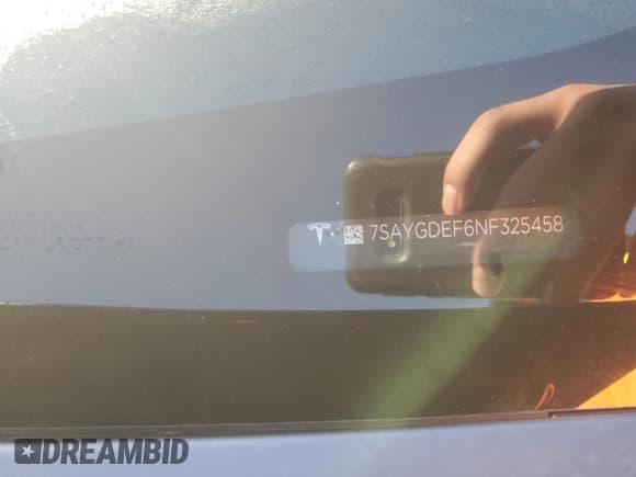 ✅ 2022 Tesla Model Y Performance • VIN: 7SAYGDEF6NF325458 • Lot: 87306575. Listed on Copart with 42,238 mi. Free auction sales archive from the USA and detailed vehicle history report at DreamBid. Image 13.