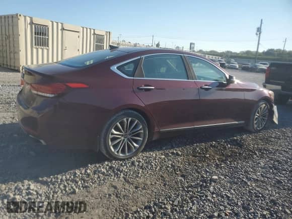 2015 Hyundai Genesis 3.8L z VIN KMHGN4JE9FU028507, wystawiony jako Copart lot #74662264 z przebiegiem 126 358 mil mil oraz Szkoda całkowita • Salvage title. Historia ofert i sprzedaży dostępna na DreamBid. Obrazek 3.