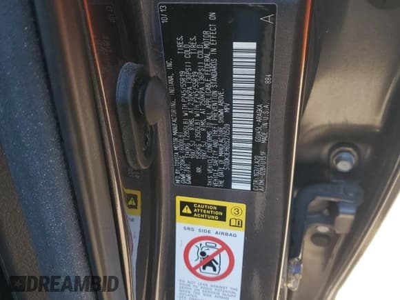 ✅ 2013 Toyota Highlander Limited • VIN: 5TDDK3EH6DS270509 • Lot: 89564735. Listed on Copart with 75,563 mi. Free auction sales archive from the USA and detailed vehicle history report at DreamBid. Image 13.