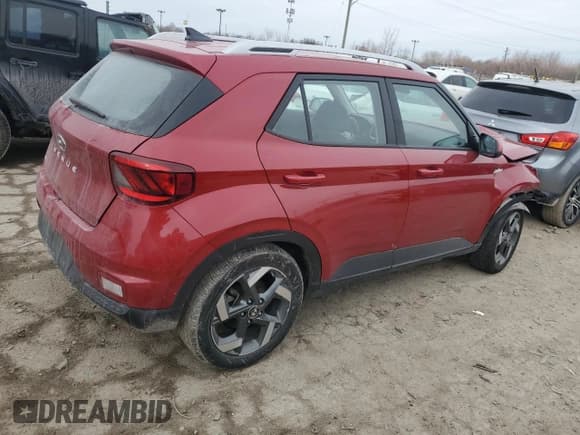✅ 2022 Hyundai Venue Limited • VIN: KMHRC8A36NU186614 • Lot: 42848445. Listed on Copart with Not provided. Free auction sales archive from the USA and detailed vehicle history report at DreamBid. Image 3.