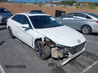 ✅ 2023 Hyundai Elantra Limited • VIN: KMHLN4AJ1PU050871 • Lot: 43170095. Listed on IAAI with 57,067 mi. Free auction sales archive from the USA and detailed vehicle history report at DreamBid. Image 1.