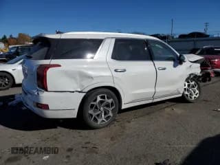 ✅ 2022 Hyundai Palisade Calligraphy • VIN: KM8R7DHE5NU345160 • Лот: 77614694. Опубликован ранее на Copart с пробегом Не указан. Бесплатный доступ к архиву аукционных продаж из США и подробный отчёт об истории автомобиля на DreamBid. Изображение 3.