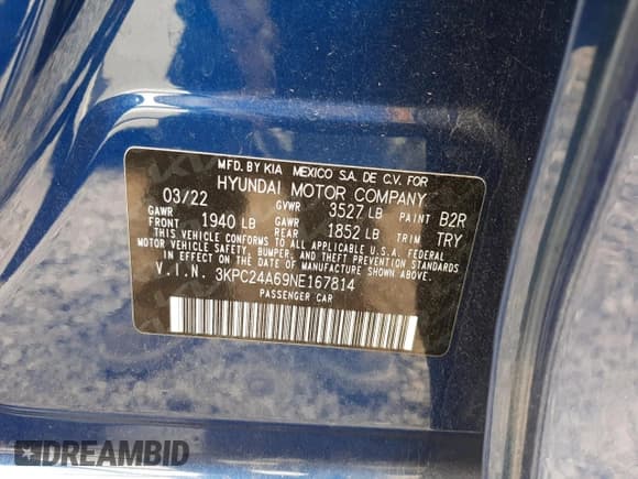 ✅ 2022 Hyundai Accent SEL • VIN: 3KPC24A69NE167814 • Лот: 78674574. Опубликован ранее на Copart с пробегом 44 358 миль. Бесплатный доступ к архиву аукционных продаж из США и подробный отчёт об истории автомобиля на DreamBid. Изображение 13.