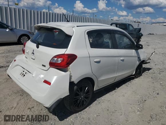 ✅ 2020 Mitsubishi Mirage LE • VIN: ML32A5HJ6LH000450 • Lot: 66266465. Listed on Copart with Not provided. Free auction sales archive from the USA and detailed vehicle history report at DreamBid. Image 3.