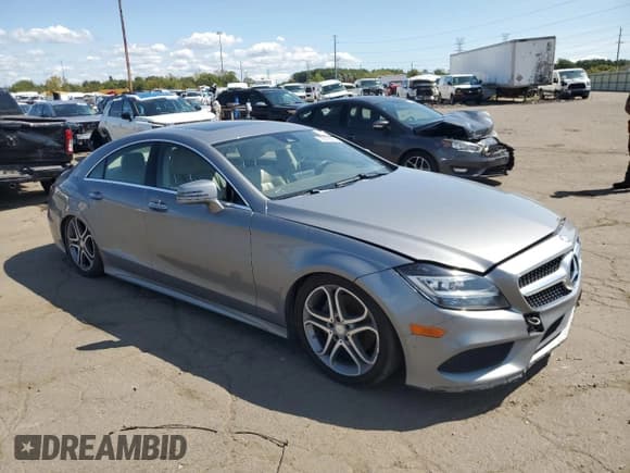 ✅ 2015 Mercedes-Benz CLS 400 • VIN: WDDLJ6HB8FA134315 • Lot: 72010835. Listed on Copart with Not provided. Free auction sales archive from the USA and detailed vehicle history report at DreamBid. Image 4.