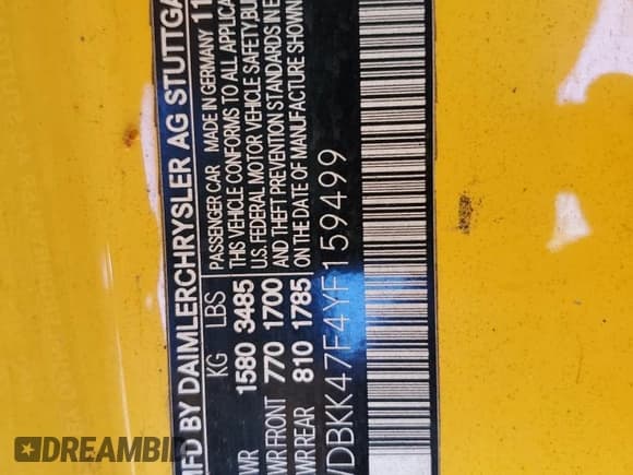 ✅ 2000 Mercedes-Benz SLK 230 Kompressor • VIN: WDBKK47F4YF159499 • Lot: 76205924. Listed on Copart with 182,878 mi. Free auction sales archive from the USA and detailed vehicle history report at DreamBid. Image 12.