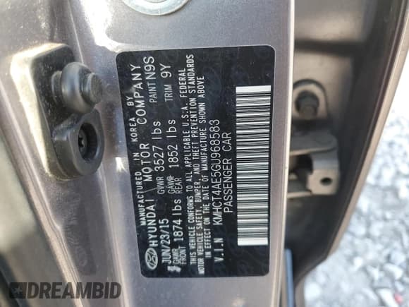 ✅ 2016 Hyundai Accent SE • VIN: KMHCT4AE5GU968583 • Lot: 75282614. Wystawiony na Copart z przebiegiem Nie podano. Bezpłatny archiwum sprzedaży aukcyjnych z USA i szczegółowy raport historii pojazdu na DreamBid. Zdjęcie 12.