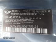 ✅ 2005 MINI Convertible S • VIN: WMWRH33455TF82408 • Lot: 41857791. Listed on IAAI with 133,824 mi. Free auction sales archive from the USA and detailed vehicle history report at DreamBid. Image 9.