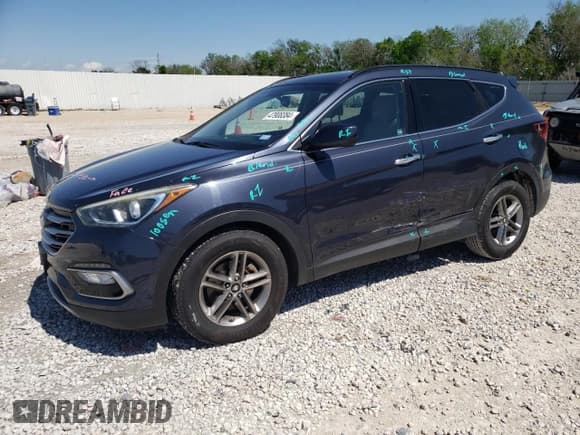 ✅ 2017 Hyundai Santa Fe 2.4L • VIN: 5XYZU3LB6HG412293 • Лот: 47908384. Опубликован ранее на Copart с пробегом 116 330 миль. Бесплатный доступ к архиву аукционных продаж из США и подробный отчёт об истории автомобиля на DreamBid. Изображение 1.