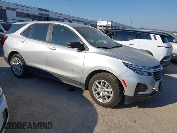 ✅ 2022 Chevrolet Equinox LS • VIN: 3GNAXHEV5NS102744 • Lot: 43421841. Listed on IAAI with Not provided. Free auction sales archive from the USA and detailed vehicle history report at DreamBid. Image 1.