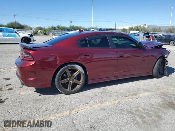 2021 Dodge Charger R/T with VIN 2C3CDXCT2MH682370, listed as a Copart auction lot 86833455 with 26,336 mi miles and Salvage title. Bid and sale history available at DreamBid. Image 3.