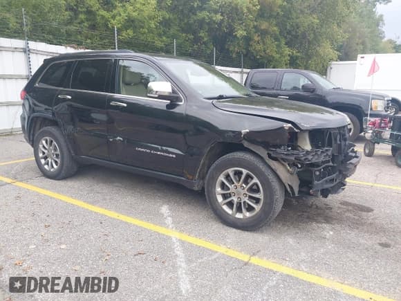 ✅ 2015 Jeep Grand Cherokee Limited • VIN: 1C4RJFBG9FC830985 • Lot: 43278241. Listed on IAAI with 154,948 mi. Free auction sales archive from the USA and detailed vehicle history report at DreamBid. Image 1.