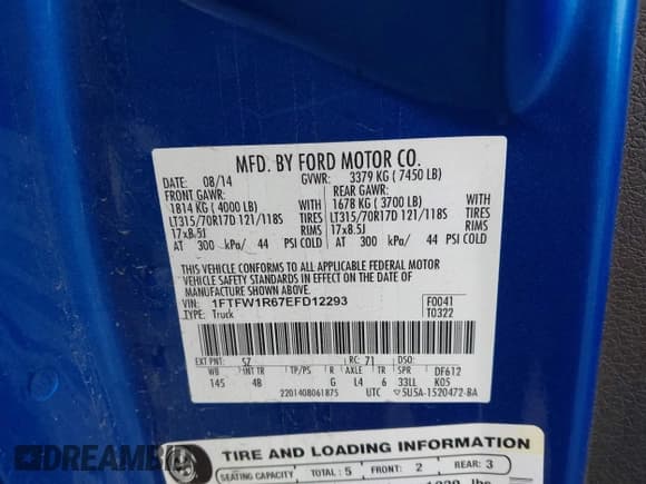 ✅ 2014 Ford F-150 SVT Raptor • VIN: 1FTFW1R67EFD12293 • Лот: 43610188. Опубликован ранее на IAAI с пробегом Не указан. Бесплатный доступ к архиву аукционных продаж из США и подробный отчёт об истории автомобиля на DreamBid. Изображение 9.