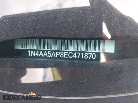 ✅ 2014 Nissan Maxima SV • VIN: 1N4AA5AP8EC471870 • Lot: 43366320. Listed on IAAI with 130,488 mi. Free auction sales archive from the USA and detailed vehicle history report at DreamBid. Image 12.