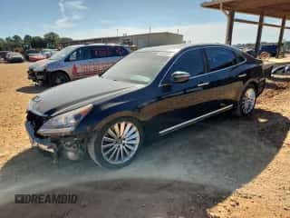 2014 Hyundai Equus Ultimate with VIN KMHGH4JH6EU090771, listed as a Copart auction lot 84063885 with 125,670 mi miles and Salvage title. Bid and sale history available at DreamBid. Image 1.