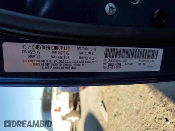 ✅ 2010 Dodge Challenger SE • VIN: 2B3CJ4DV1AH211603 • Lot: 77224204. Wystawiony na Copart z przebiegiem 103 344 mil. Bezpłatny archiwum sprzedaży aukcyjnych z USA i szczegółowy raport historii pojazdu na DreamBid. Zdjęcie 12.