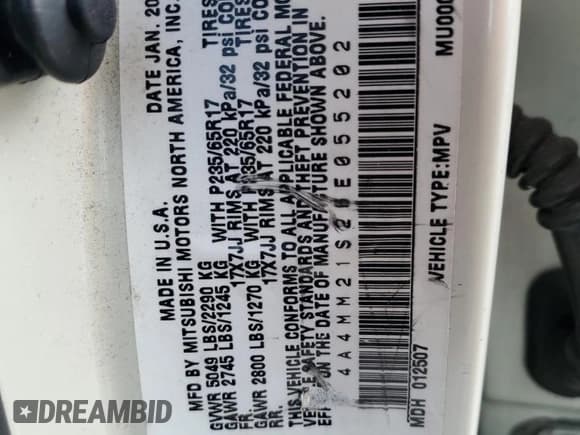 ✅ 2006 Mitsubishi Endeavor LS • VIN: 4A4MM21S26E055202 • Lot: 61245845. Wystawiony na Copart z przebiegiem 116 212 mil. Bezpłatny archiwum sprzedaży aukcyjnych z USA i szczegółowy raport historii pojazdu na DreamBid. Zdjęcie 14.