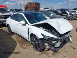 ✅ 2021 Hyundai Sonata Limited • VIN: 5NPEH4J25MH069930 • Lot: 43177990. Listed on IAAI with 44,083 mi. Free auction sales archive from the USA and detailed vehicle history report at DreamBid. Image 1.