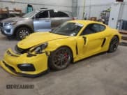 ✅ 2016 Porsche Cayman GT4 • VIN: WP0AC2A87GK197405 • Lot: 56821184. Listed on Copart with 23,252 mi. Free auction sales archive from the USA and detailed vehicle history report at DreamBid. Image 1.