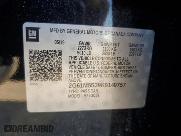 ✅ 2019 Cadillac XTS Luxury • VIN: 2G61M5S39K9149757 • Lot: 81292515. Listed on Copart with 71,968 mi. Free auction sales archive from the USA and detailed vehicle history report at DreamBid. Image 12.