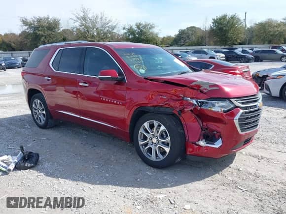 2021 Chevrolet Traverse Premier с VIN 1GNERKKW9MJ199825, выставлен на аукционе IAAI как лот 41369691 с пробегом 49 583 миль миль и . История ставок и продаж доступна на DreamBid. Изображение 1.