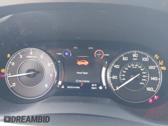 ✅ 2020 Acura RDX • VIN: 5J8TC1H3XLL007356 • Lot: 42046192. Listed on IAAI with 31,514 mi. Free auction sales archive from the USA and detailed vehicle history report at DreamBid. Image 7.