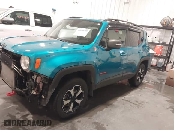 ✅ 2021 Jeep Renegade Trailhawk • VIN: ZACNJDC13MPM13834 • Lot: 41480700. Listed on IAAI with 62,621 mi. Free auction sales archive from the USA and detailed vehicle history report at DreamBid. Image 2.