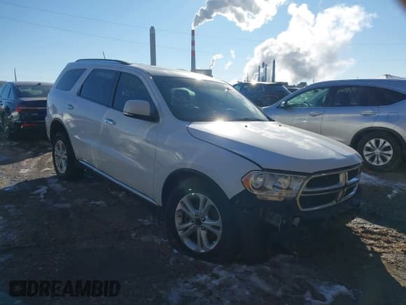 ✅ 2013 Dodge Durango Crew • VIN: 1C4RDJDG4DC665092 • Lot: 43873500. Listed on IAAI with 141,905 mi. Free auction sales archive from the USA and detailed vehicle history report at DreamBid. Image 1.