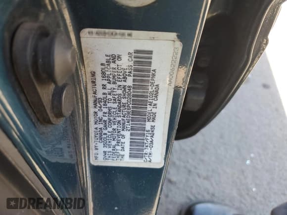 ✅ 1993 Toyota Corolla • VIN: 2T1AE09E6PC028048 • Лот: 55064325. Опубликован ранее на Copart с пробегом 140 466 миль. Бесплатный доступ к архиву аукционных продаж из США и подробный отчёт об истории автомобиля на DreamBid. Изображение 12.