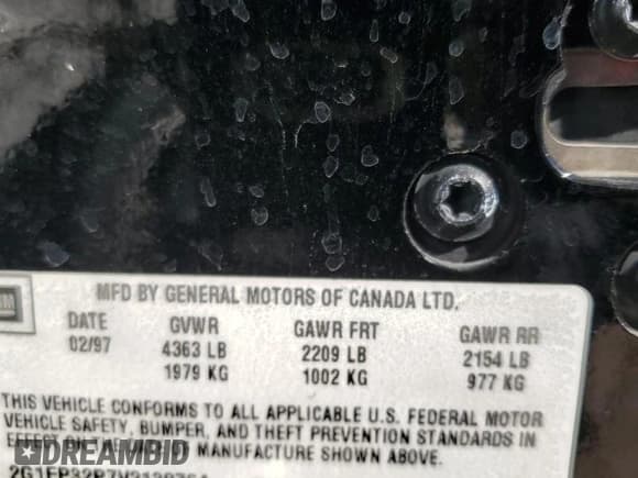 ✅ 1997 Chevrolet Camaro Z28 • VIN: 2G1FP32P7V2138764 • Лот: 78994824. Опубликован ранее на Copart с пробегом 30 542 миль. Бесплатный доступ к архиву аукционных продаж из США и подробный отчёт об истории автомобиля на DreamBid. Изображение 12.