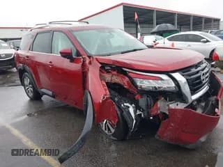 ✅ 2022 Nissan Pathfinder SL • VIN: 5N1DR3CA3NC251626 • Lot: 43274732. Listed on IAAI with 44,312 mi. Free auction sales archive from the USA and detailed vehicle history report at DreamBid. Image 1.