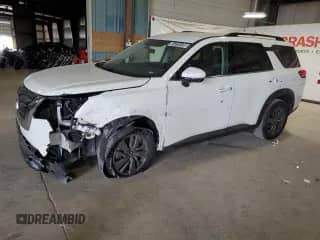 2025 Nissan Pathfinder SV with VIN 5N1DR3BA4SC227400, listed as a Copart auction lot 81218135 with 19,823 mi miles and Clean title. Bid and sale history available at DreamBid. Image 1.