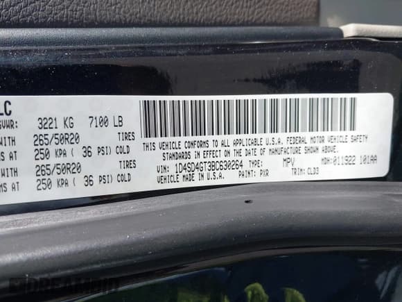 ✅ 2011 Dodge Durango Crew • VIN: 1D4SD4GT3BC630264 • Lot: 43664376. Listed on IAAI with 214,049 mi. Free auction sales archive from the USA and detailed vehicle history report at DreamBid. Image 9.