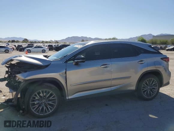 ✅ 2022 Lexus RX 450h F Sport • VIN: 2T2YGMDA7NC088479 • Lot: 54876625. Listed on Copart with 29,953 mi. Free auction sales archive from the USA and detailed vehicle history report at DreamBid. Image 1.