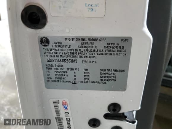 ✅ 2008 Saab 9-7X 4.2i • VIN: 5S3ET13S182803815 • Lot: 47323155. Listed on Copart with 154,869 mi. Free auction sales archive from the USA and detailed vehicle history report at DreamBid. Image 15.