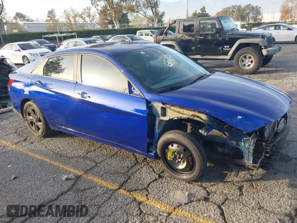 ✅ 2022 Hyundai Elantra SEL • VIN: KMHLM4AG6NU337708 • Lot: 41231413. Listed on IAAI with 18,804 mi. Free auction sales archive from the USA and detailed vehicle history report at DreamBid. Image 1.