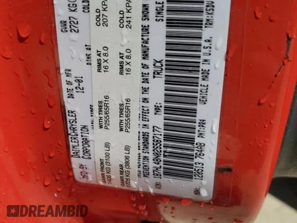 ✅ 2002 Dodge Dakota SLT • VIN: 1B7HL48N02S587177 • Lot: 48901935. Wystawiony na Copart z przebiegiem 207 550 mil. Bezpłatny archiwum sprzedaży aukcyjnych z USA i szczegółowy raport historii pojazdu na DreamBid. Zdjęcie 13.