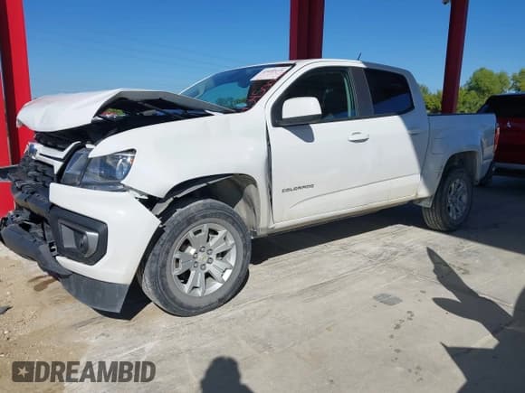 ✅ 2022 Chevrolet Colorado 2WD LT • VIN: 1GCGSCEN0N1221551 • Lot: 43450018. Listed on IAAI with 54,500 mi. Free auction sales archive from the USA and detailed vehicle history report at DreamBid. Image 17.