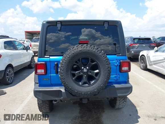 ✅ 2022 Jeep Wrangler Unlimited Willys Sport • VIN: 1C4HJXDM6NW141603 • Lot: 42687693. Wystawiony na IAAI z przebiegiem 37 180 mil. Bezpłatny archiwum sprzedaży aukcyjnych z USA i szczegółowy raport historii pojazdu na DreamBid. Zdjęcie 16.