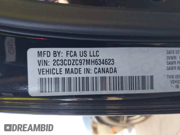 2021 Dodge Challenger SRT Hellcat с VIN 2C3CDZC97MH634623, выставлен на аукционе IAAI как лот 41228580 с пробегом 36 027 миль миль и . История ставок и продаж доступна на DreamBid. Изображение 9.