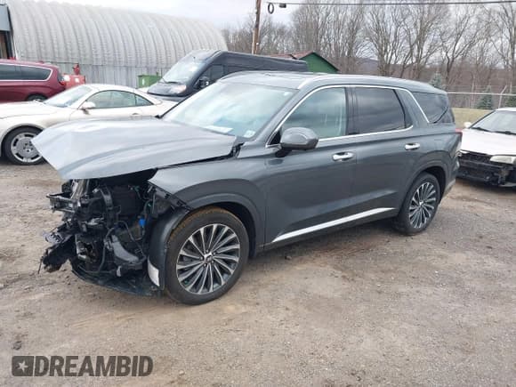 ✅ 2023 Hyundai Palisade Calligraphy • VIN: KM8R7DGE9PU539825 • Лот: 41201944. Опубликован ранее на IAAI с пробегом 23 411 миль. Бесплатный доступ к архиву аукционных продаж из США и подробный отчёт об истории автомобиля на DreamBid. Изображение 2.