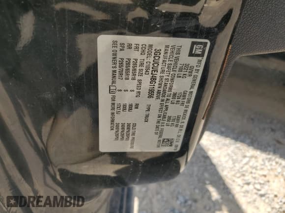 ✅ 2011 Chevrolet Silverado 1500 1HY • VIN: 3GCUCUEJ4BG119556 • Lot: 63927485. Listed on Copart with 104,904 mi. Free auction sales archive from the USA and detailed vehicle history report at DreamBid. Image 12.