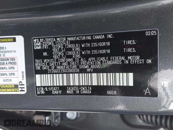 ✅ 2025 Lexus NX 350 Premium • VIN: 2T2GGCEZ9SC080938 • Lot: 42255649. Wystawiony na IAAI z przebiegiem 3 064 mil. Bezpłatny archiwum sprzedaży aukcyjnych z USA i szczegółowy raport historii pojazdu na DreamBid. Zdjęcie 9.